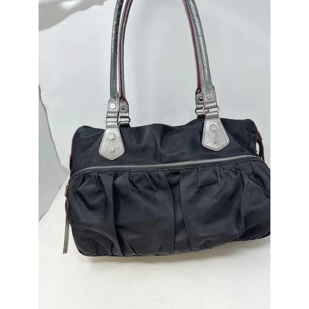 MZ Wallace Kate Shoulder Bag in Bedford Nylon Black